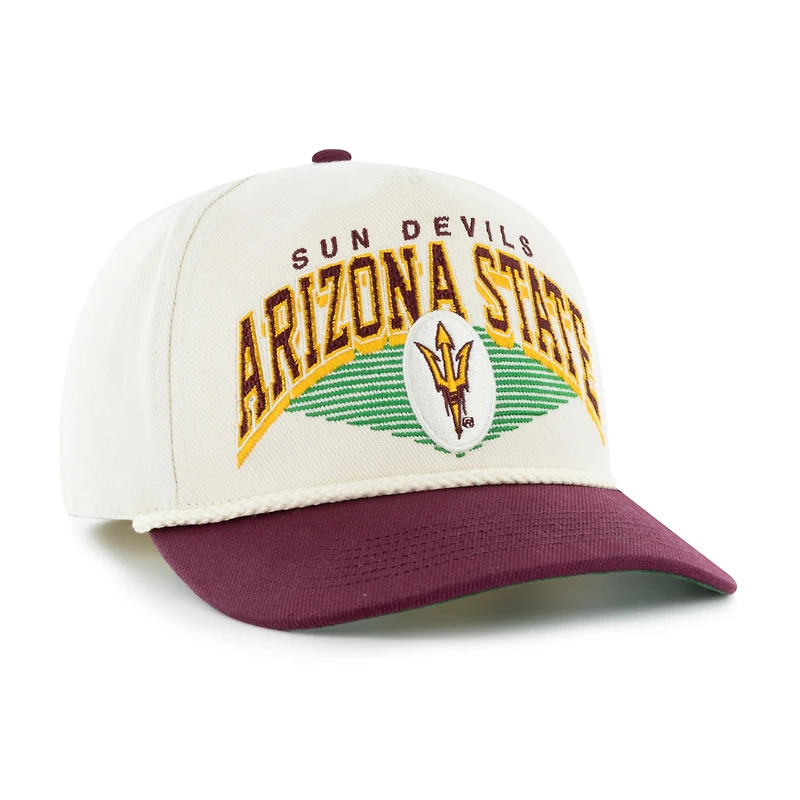 Men's '47 Natural Arizona State Sun Devils Pomona Two-Tone Rope Hitch Adjustable Hat