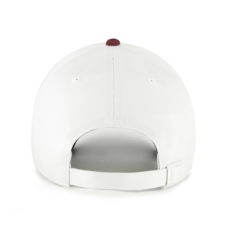 Men's '47 White/Maroon Arizona State Sun Devils Contemporary Basics Two Tone Clean Up Adjustable Hat