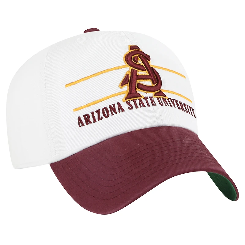 Casquette ajustable '47 White Arizona State Sun Devils Gridiron Clean Up pour homme