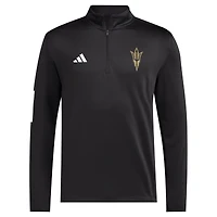Men's adidas Black Arizona State Sun Devils Half-Zip Golf Jacket