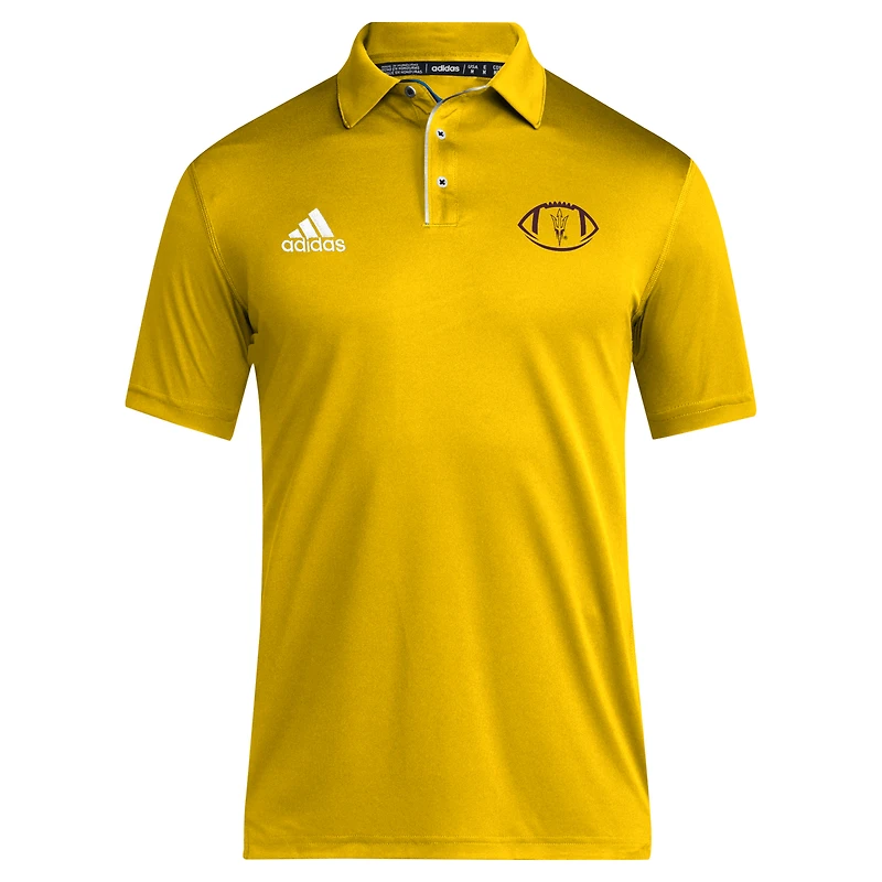Polo adidas Gold pour homme, entraîneur des Arizona State Sun Devils