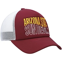 Men's adidas Maroon/White Arizona State Sun Devils Wave Foam Trucker Snapback Hat
