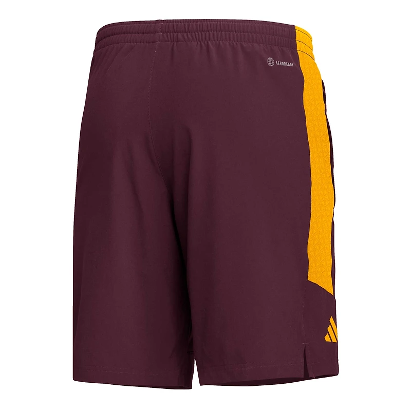 Short adidas marron Arizona State Sun Devils AEROREADY pour hommes