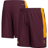 Short adidas marron Arizona State Sun Devils AEROREADY pour hommes