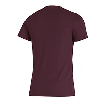 T-shirt à trois mélanges adidas Arizona State Sun Devils Along The Shadow bordeaux pour homme