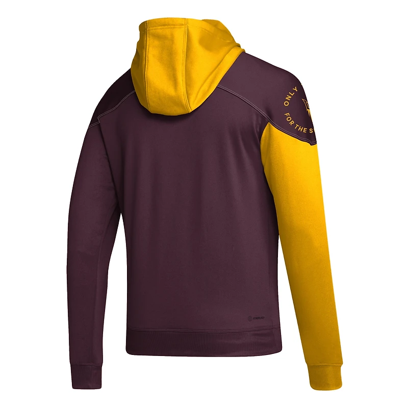 RBK ASU MAROO GOLD HOMME ADI BLOCK STADIUM PULL À CAPUCHE SWWTMENHOD