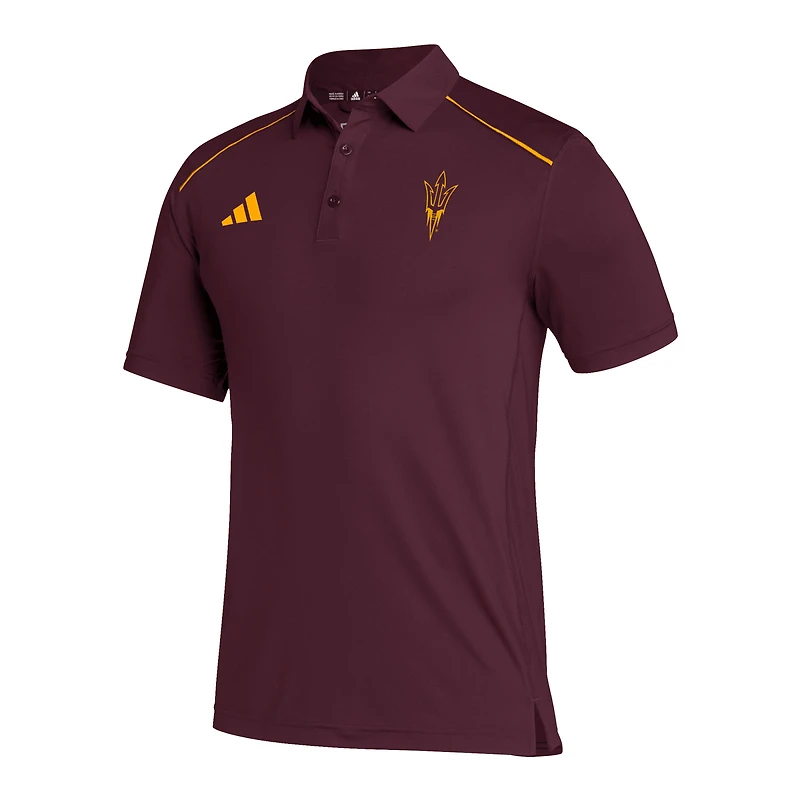 Polo AEROREADY adidas Arizona State Sun Devils Coaches marron pour homme