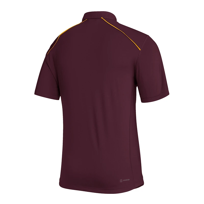 Polo AEROREADY adidas Arizona State Sun Devils Coaches marron pour homme