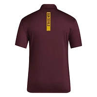 Polo adidas marron pour homme Arizona State Sun Devils Coaches