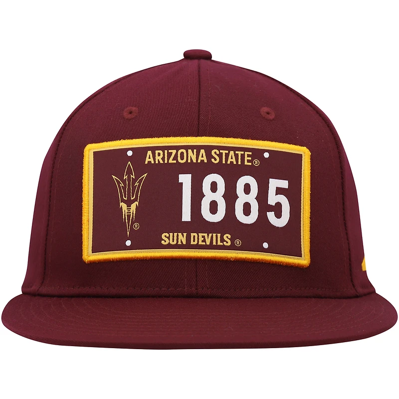 Casquette adidas Snapback Arizona State Sun Devils Established marron pour homme