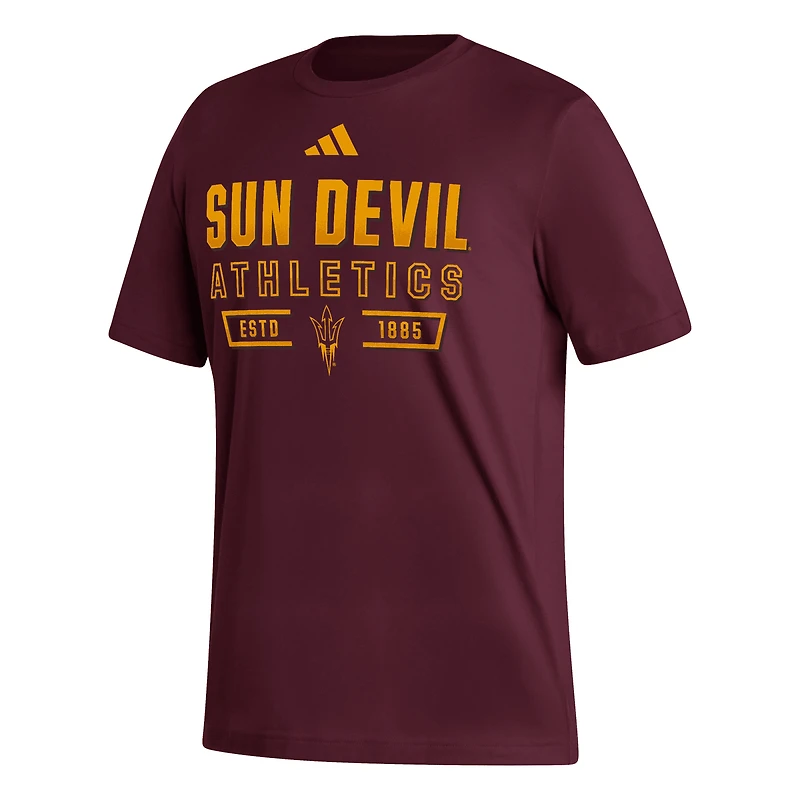Men's adidas  Maroon Arizona State Sun Devils Head of Class Fresh T-Shirt