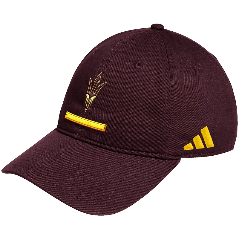 Casquette ajustable adidas marron pour homme des Sun Devils de l'Arizona State