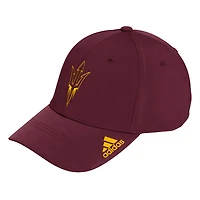 Casquette flexible avec logo de vestiaire des Sun Devils l'Arizona State adidas pour hommes marron