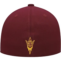 Casquette de baseball ajustée sur le terrain des Sun Devils l'Arizona State adidas marron pour hommes