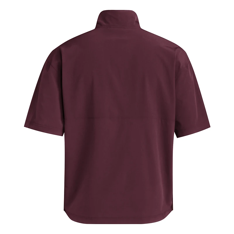 Pull à manches courtes tissé adidas marron Arizona State Sun Devils pour homme
