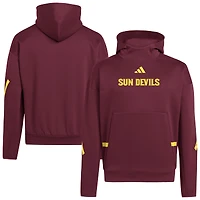 Sweat à capuche adidas Z.N.E. marron pour homme, Arizona State Sun Devils