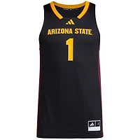 Men's adidas #1 Black Arizona State Sun Devils Replica Swingman Jersey