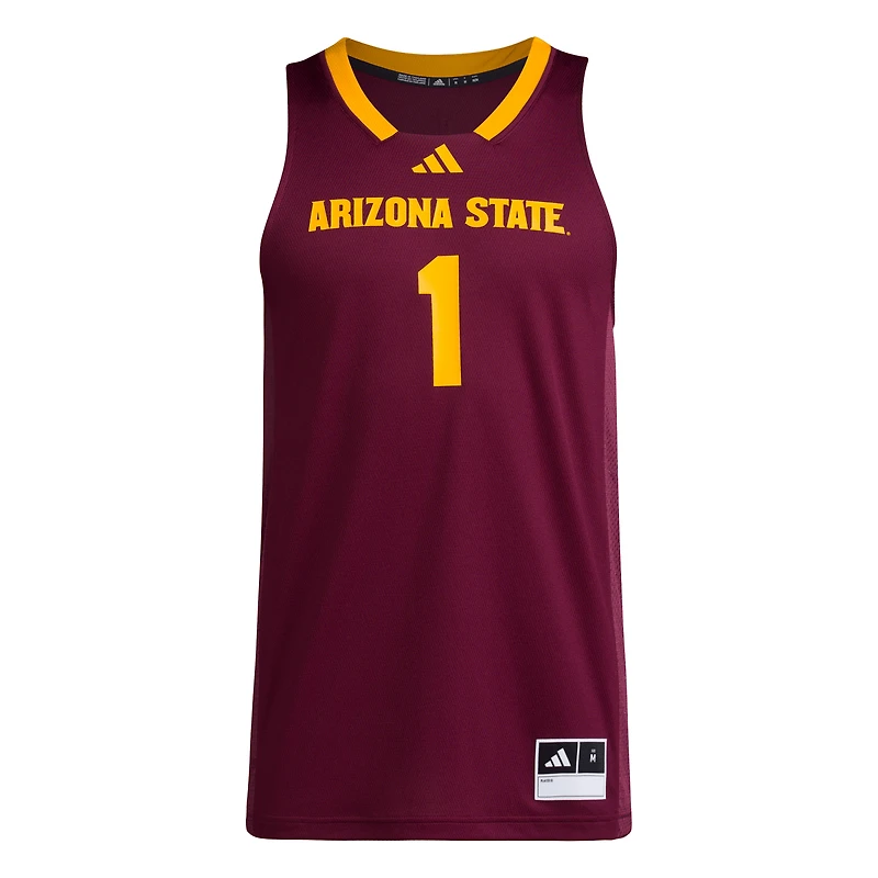 Maillot réplique Swingman adidas #1 Maroon Arizona State Sun Devils pour homme