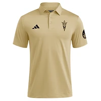 Men's adidas Tan Arizona State Sun Devils Salute to Service Ultimate365 Solid Polo