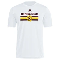Men's adidas  White Arizona State Sun Devils Strategy Pre-Game T-Shirt