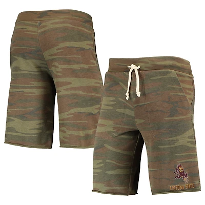 Men's Heathered Black Alternative Apparel Arizona State Sun Devils Victory Lounge Shorts