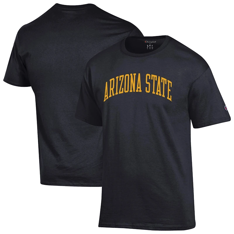 T-shirt noir basique Arch Champion des Sun Devils de l'Arizona pour homme