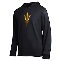 Men's Champion  Black Arizona State Sun Devils Tonal All-Star Long Sleeve Hooded T-Shirt