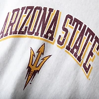 Men's Champion Gray Arizona State Sun Devils Arch Over Logo Reverse Weave Pullover Sweatshirt