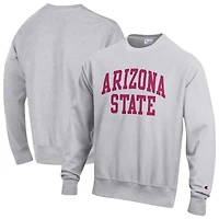 Sweat-shirt en polaire à tissage inversé Champion Gray pour homme des Arizona State Sun Devils