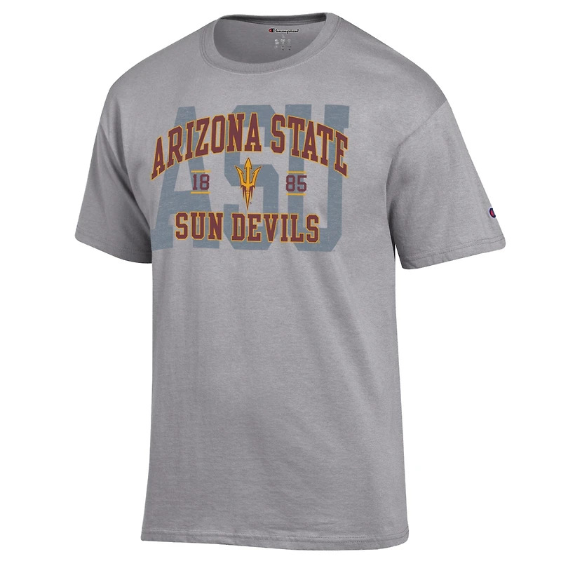 Men's Champion Heather Gray Arizona State Sun Devils Varsity T-Shirt