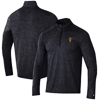 Men's Champion Heathered Black Arizona State Sun Devils Field Day Team Quarter-Zip Jacket