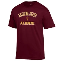 Men's Champion  Maroon Arizona State Sun Devils Alumni Logo T-Shirt
