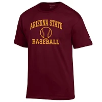 Men's Champion Maroon Arizona State Sun Devils Baseball Icon T-Shirt