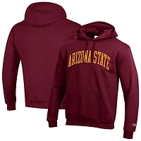 Sweat à capuche en polaire Basic Arch marron Champion pour homme des Arizona State Sun Devils