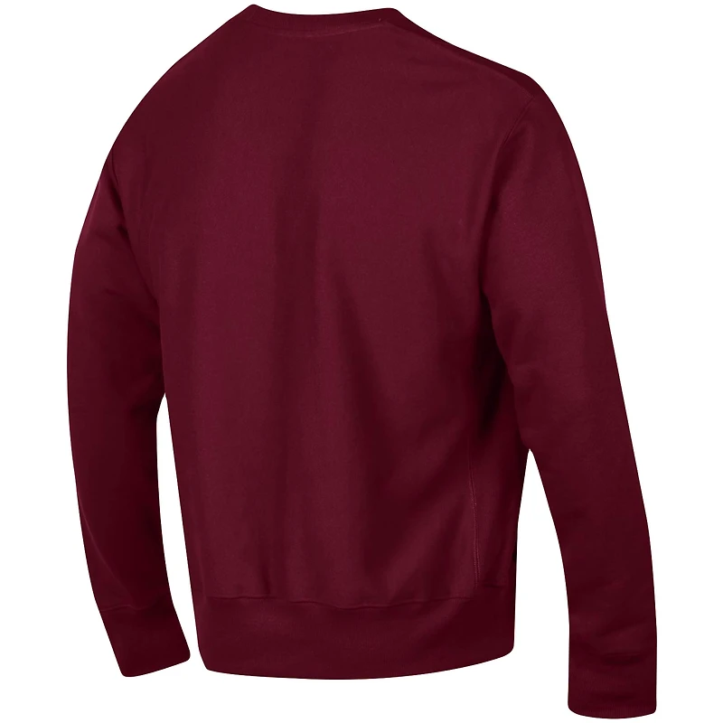 Men's Champion Maroon Arizona State Sun Devils Relaxed Fit Arch Reverse Weave Pullover Sweatshirt