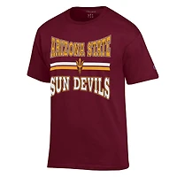 Men's Champion  Maroon Arizona State Sun Devils Team Zoom T-Shirt