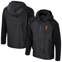 Veste à capuche entièrement zippée Block The Sun pour homme Colosseum Black Arizona State Devils