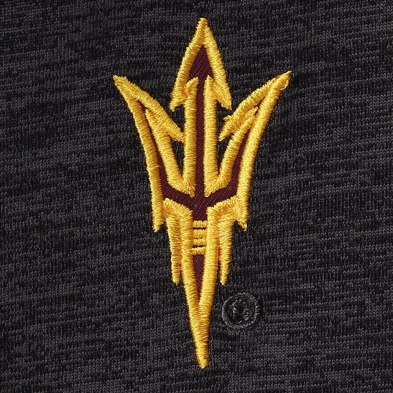 Men's Colosseum Black Arizona State Sun Devils Down Swing Polo