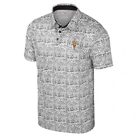 Men's Colosseum Black Arizona State Sun Devils It's Time! Allover Print Polo