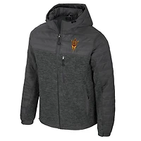 Doudoune à capuche zippée Nightman pour homme, couleur anthracite, des Sun Devils de l'Arizona State