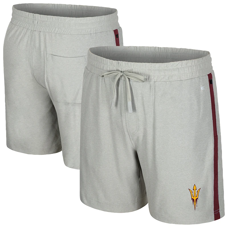 Men's Colosseum Gray Arizona State Sun Devils Mac Shorts