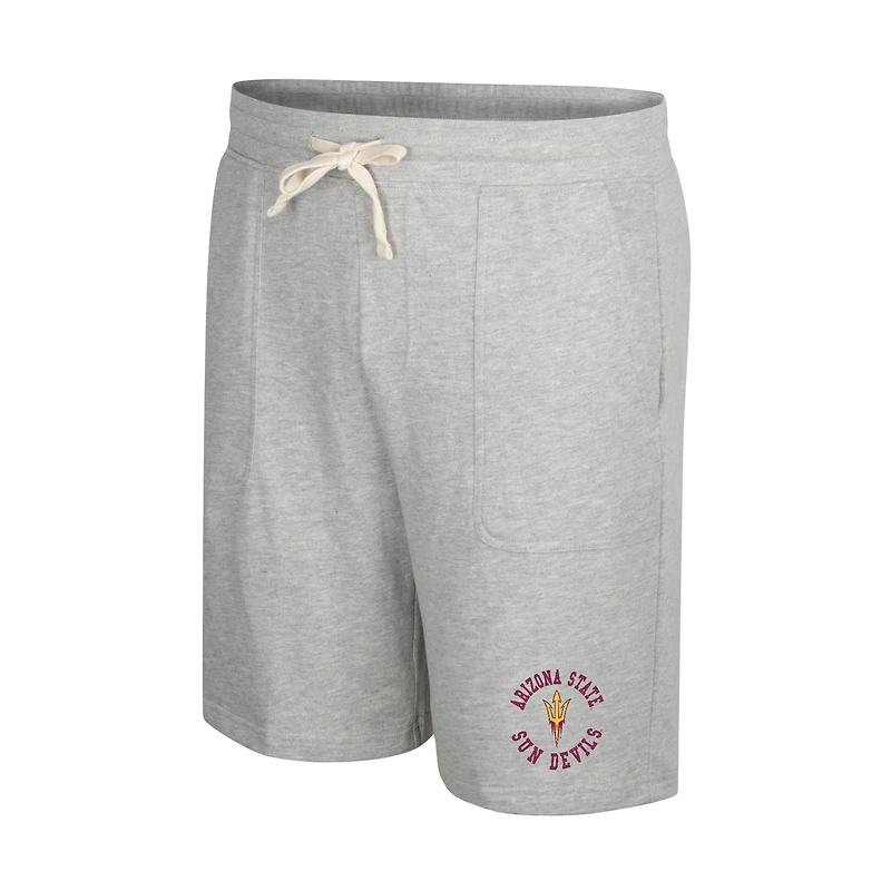 Men's Colosseum Heather Gray Arizona State Sun Devils Love To Hear This Terry Shorts