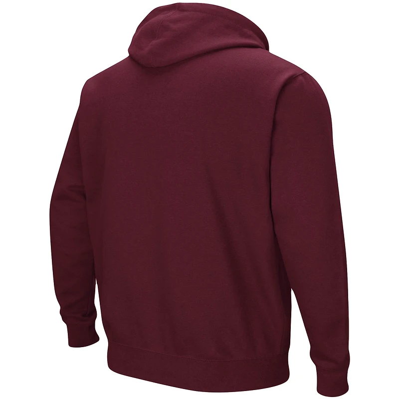 Men's Colosseum Maroon Arizona State Sun Devils Big & Tall Arch Logo 2.0 Pullover Hoodie