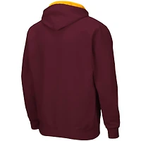 Men's Colosseum Maroon Arizona State Sun Devils Big & Tall Full-Zip Hoodie