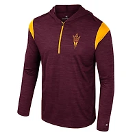 Men's Colosseum Maroon Arizona State Sun Devils Dozer Half-Zip Windshirt
