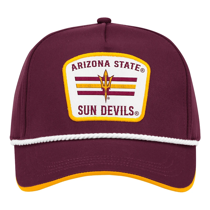 Casquette ajustable Colosseum Maroon Arizona State Sun Devils Hits the Road Podium pour homme