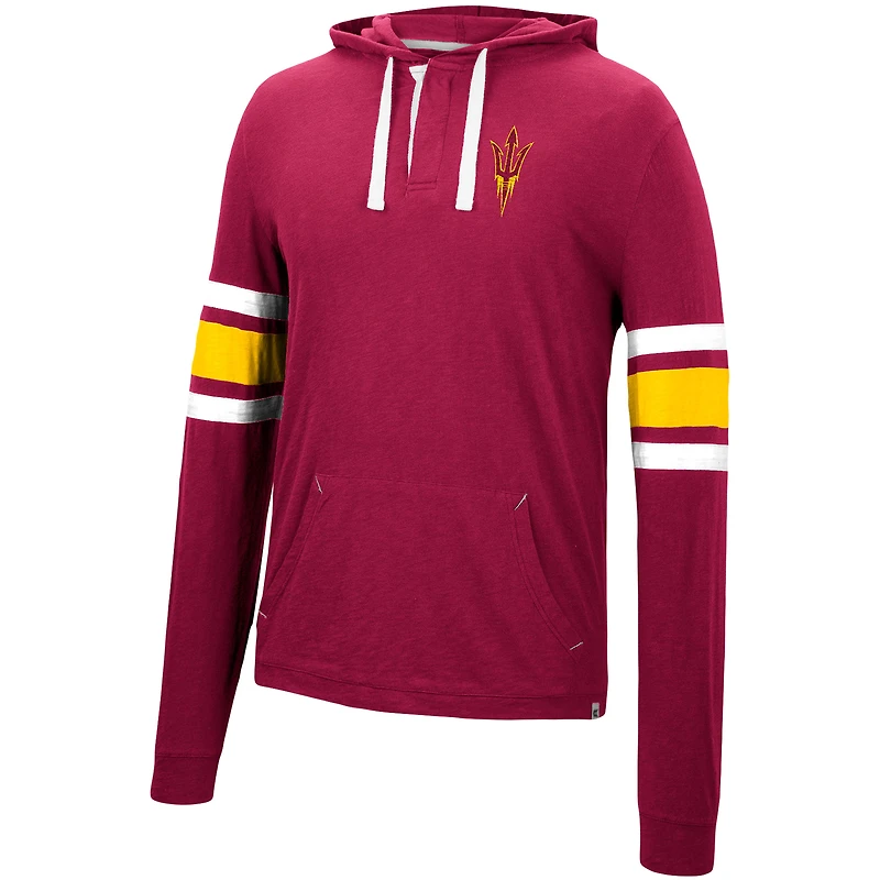 Men's Colosseum Maroon Arizona State Sun Devils Lebowski Hoodie Long Sleeve T-Shirt