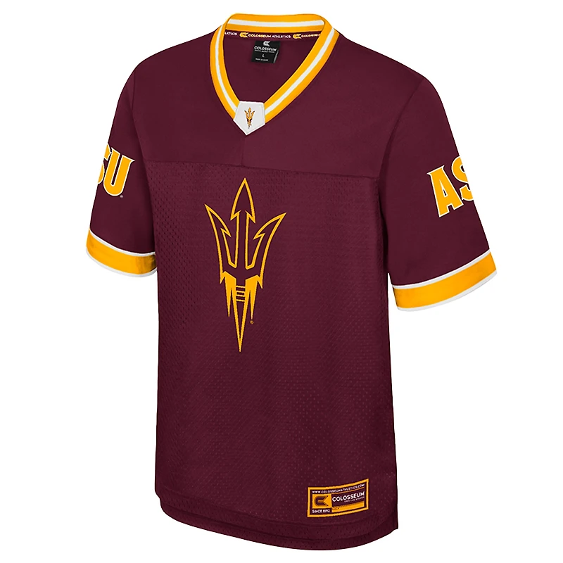 Maillot de football américain « Rien que les coups » des Sun Devils l'Arizona, couleur marron, pour homme, Colosseum