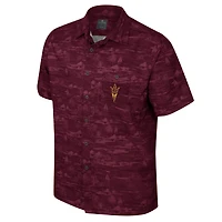 Chemise boutonnée Colosseum Maroon Arizona State Sun Devils Ozark pour hommes