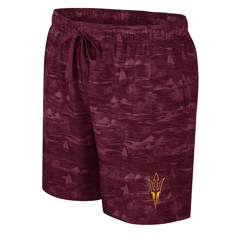 Short de bain Colosseum marron Arizona State Sun Devils Ozark pour hommes
